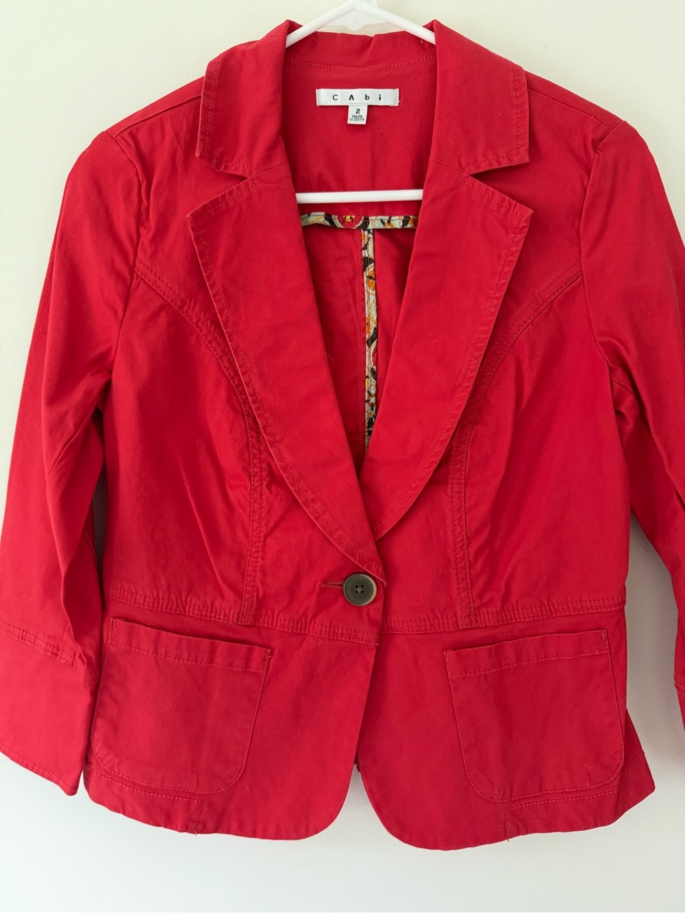 NWOT CAbi Toss On Geranium Jacket #878